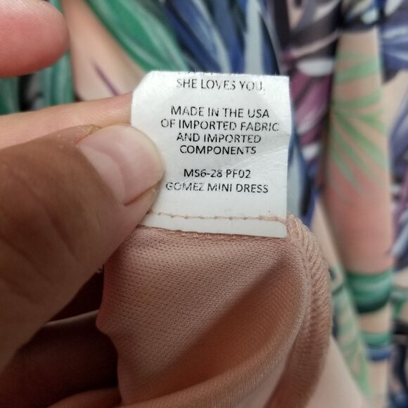 Show Me Your Mumu Dress Womens Small Gomez Pink Tropical Trapeze Halter Mini - Picture 9 of 11